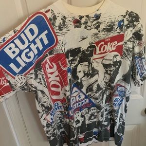 Bud light, Coke, and Casio full print front/back